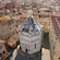 An aerial view of Pistoia, Italy including the San Giovanni in Corte Baptistery